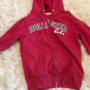 Pink Hollister hoodie